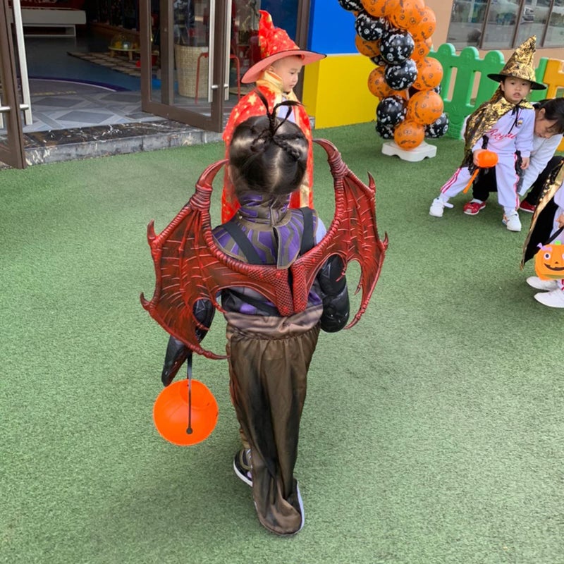 MANO Halloween Dragon Costume Cosplay Carnival Wings Tail Accessoryï¼ˆBlackï¼‰ - Image 3